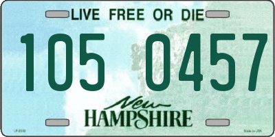 NH license plate 1050457