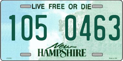 NH license plate 1050463