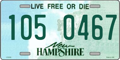 NH license plate 1050467