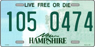 NH license plate 1050474