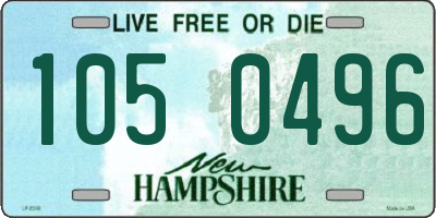 NH license plate 1050496