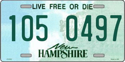 NH license plate 1050497