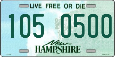 NH license plate 1050500