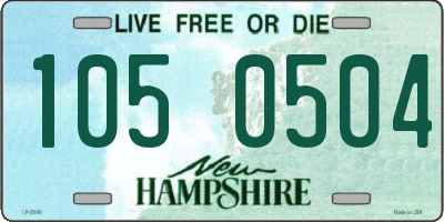 NH license plate 1050504