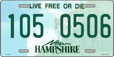 NH license plate 1050506