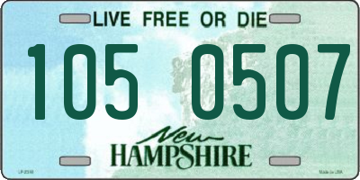 NH license plate 1050507