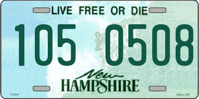 NH license plate 1050508