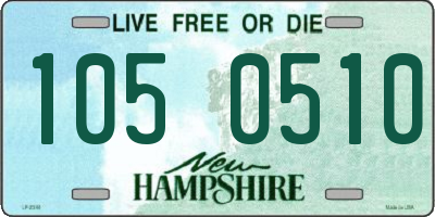 NH license plate 1050510