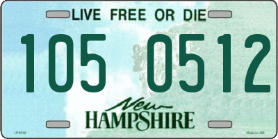 NH license plate 1050512