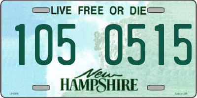 NH license plate 1050515