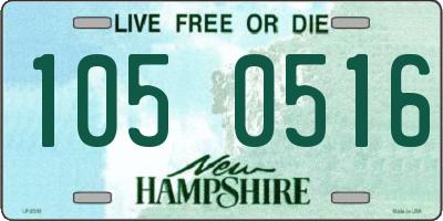 NH license plate 1050516