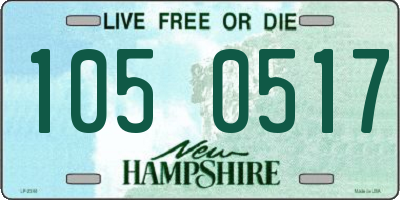 NH license plate 1050517
