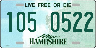 NH license plate 1050522