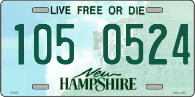 NH license plate 1050524