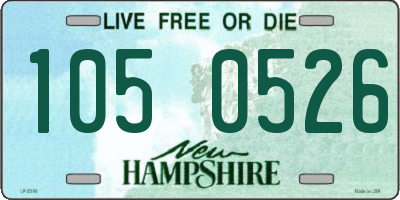 NH license plate 1050526
