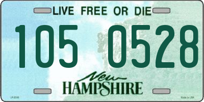 NH license plate 1050528
