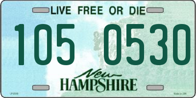NH license plate 1050530