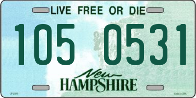 NH license plate 1050531