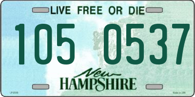 NH license plate 1050537