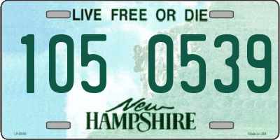 NH license plate 1050539