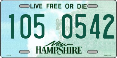 NH license plate 1050542