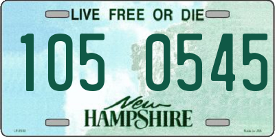 NH license plate 1050545
