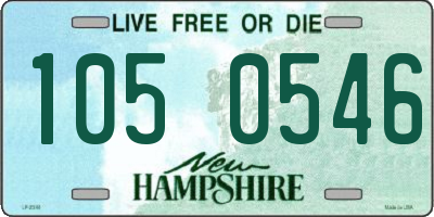 NH license plate 1050546