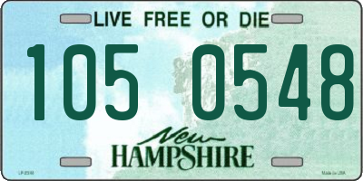 NH license plate 1050548
