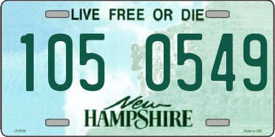 NH license plate 1050549