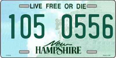NH license plate 1050556