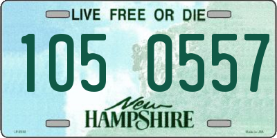 NH license plate 1050557