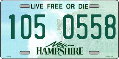 NH license plate 1050558