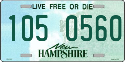 NH license plate 1050560