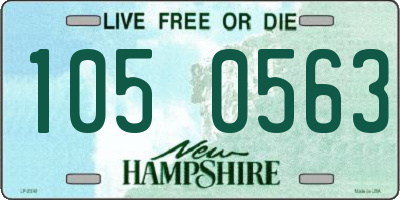 NH license plate 1050563