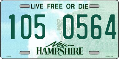 NH license plate 1050564