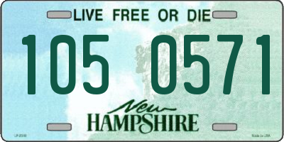 NH license plate 1050571
