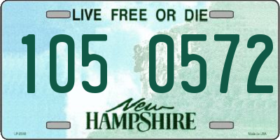 NH license plate 1050572