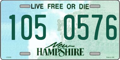 NH license plate 1050576