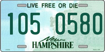 NH license plate 1050580