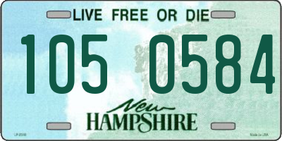 NH license plate 1050584