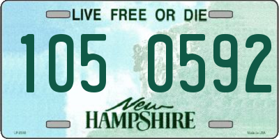 NH license plate 1050592