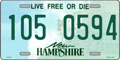 NH license plate 1050594