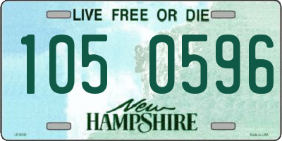 NH license plate 1050596