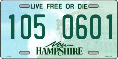 NH license plate 1050601