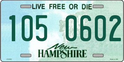 NH license plate 1050602