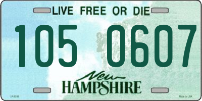 NH license plate 1050607