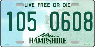 NH license plate 1050608
