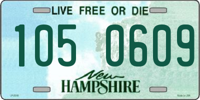 NH license plate 1050609