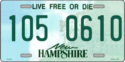 NH license plate 1050610