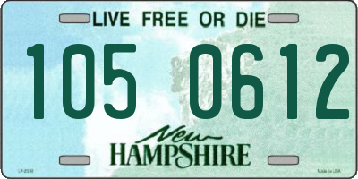 NH license plate 1050612